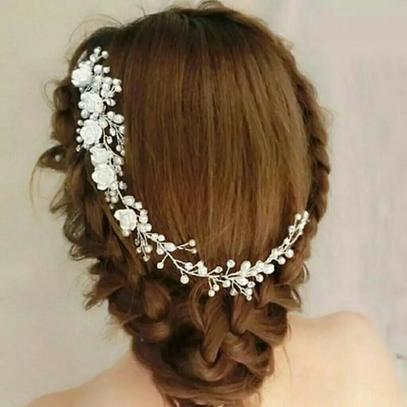 Accessories - Wedding  Handmade Flower Pearl Comb Hair Clip Hair